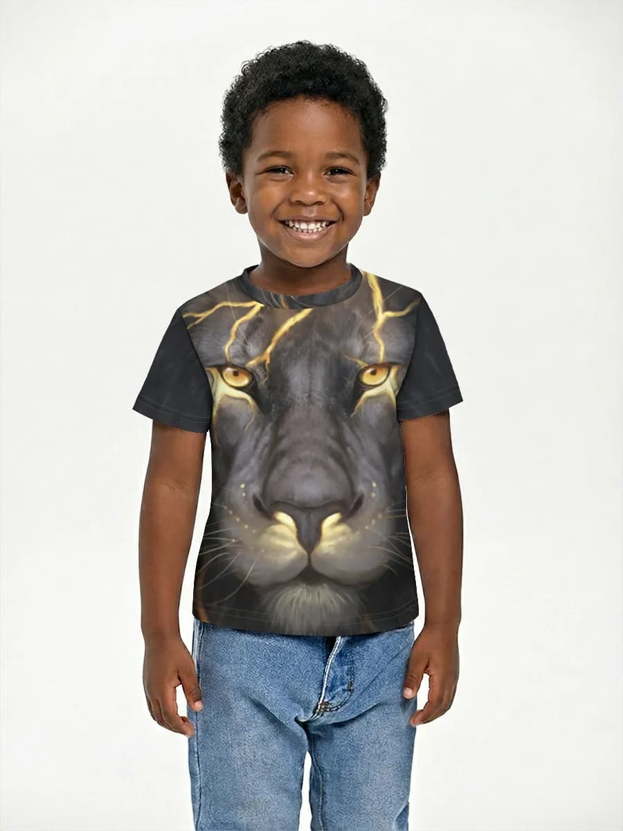 Basic Baumwoll-T-Shirt Jungen