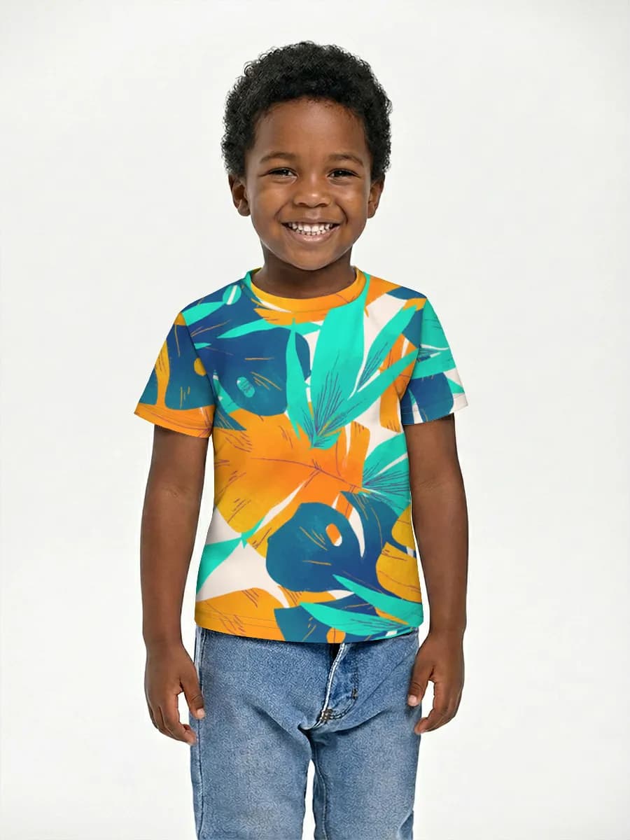 Camiseta Básica de Algodón Niño