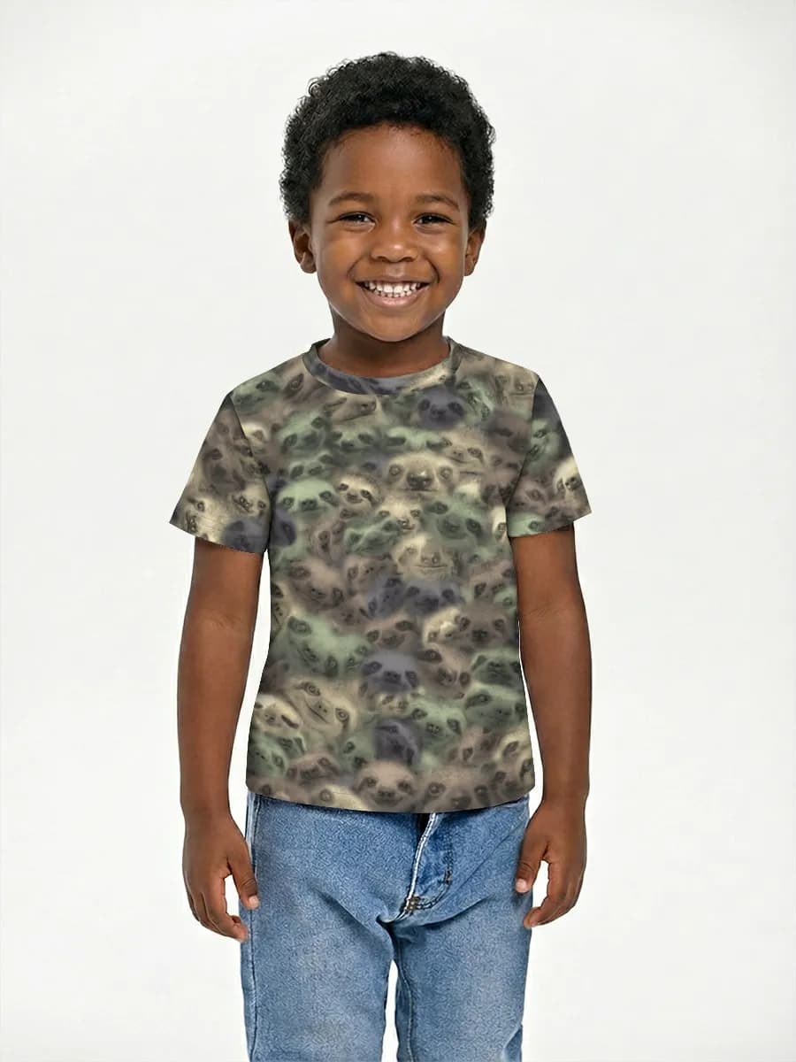 Camiseta Básica de Algodón Niño