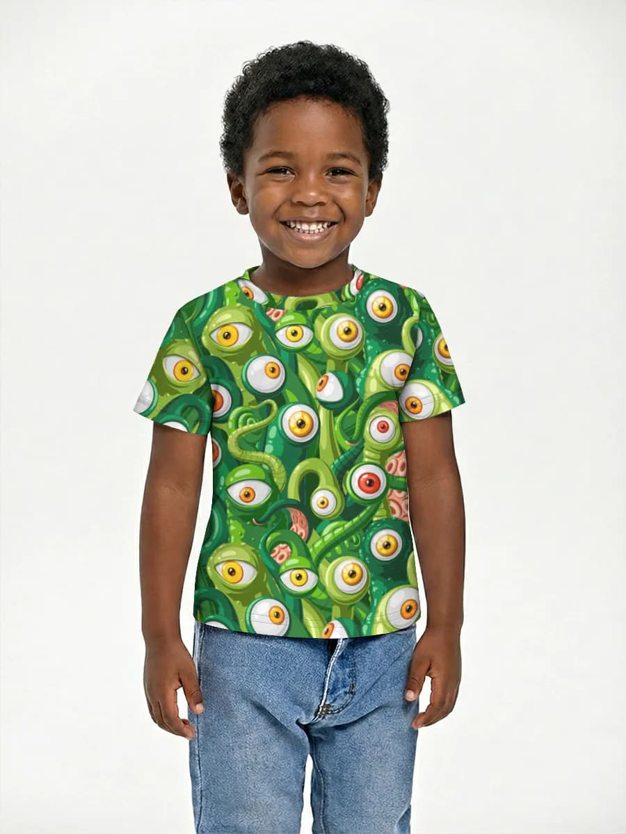 Boys' basic cotton T-shirt