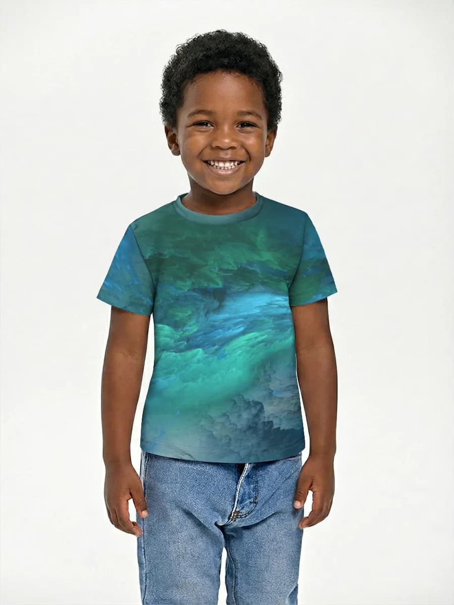 Boys' basic cotton T-shirt
