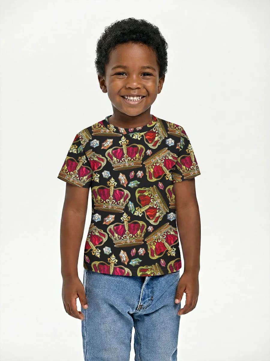Boys' basic cotton T-shirt
