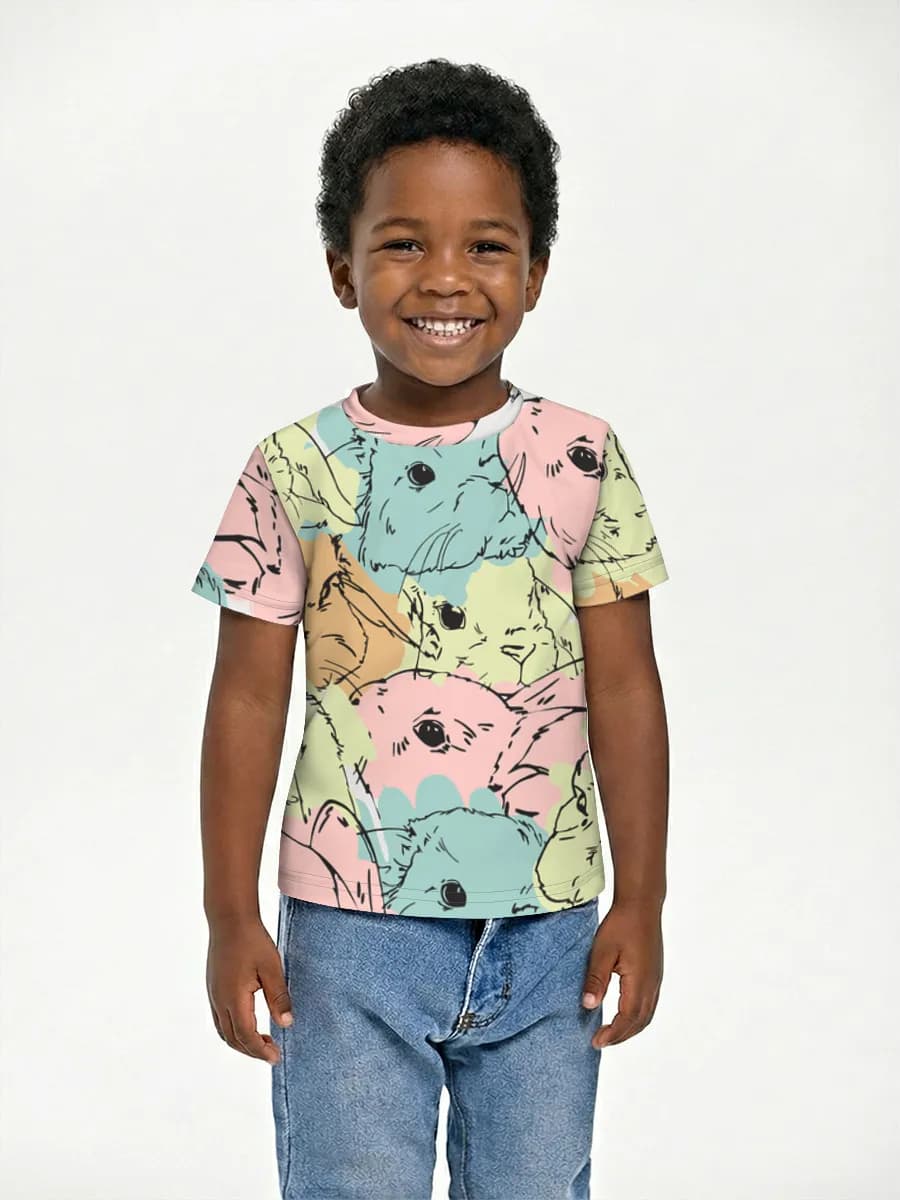 Basic Baumwoll-T-Shirt Jungen
