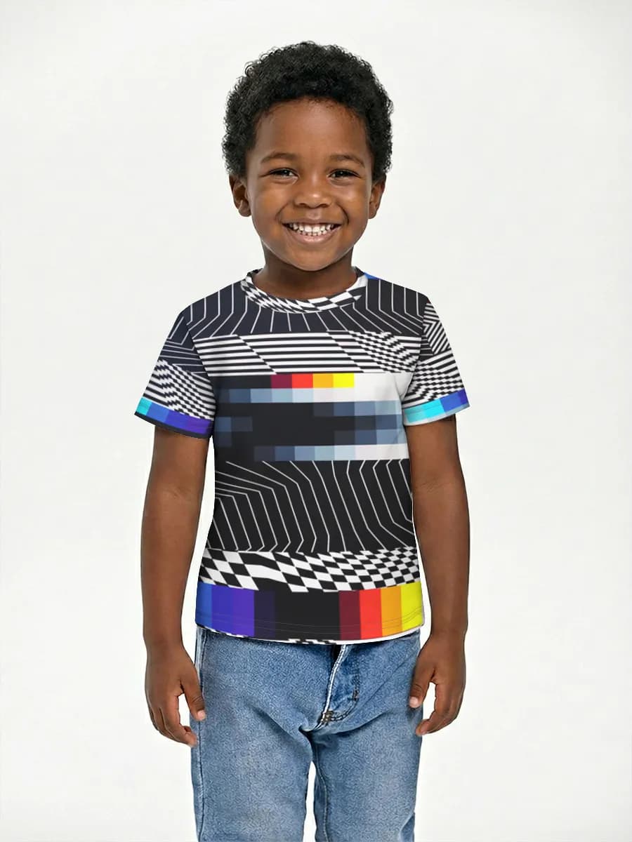 Boys' basic cotton T-shirt
