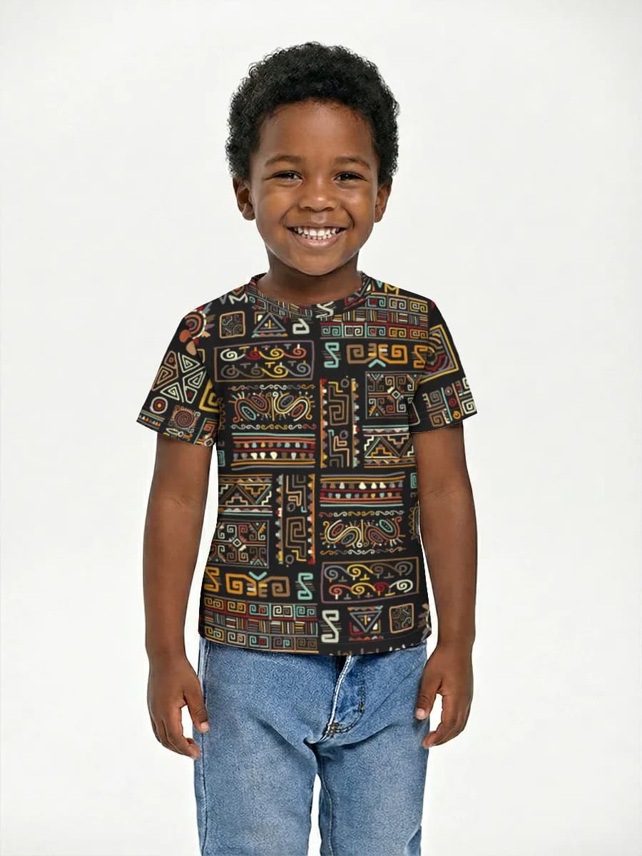 Basic Baumwoll-T-Shirt Jungen