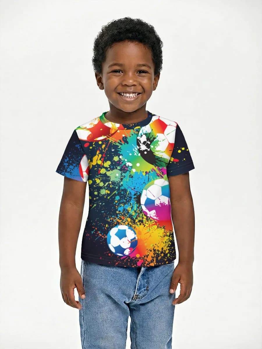 Camiseta Básica de Algodón Niño