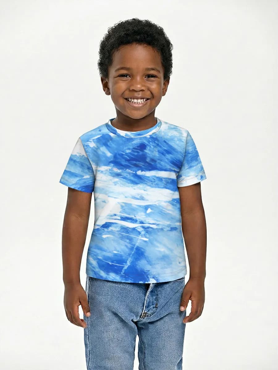 Basic Baumwoll-T-Shirt Jungen