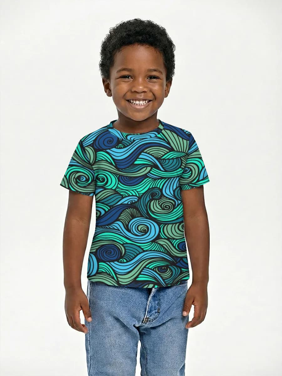 Camiseta Básica de Algodón Niño