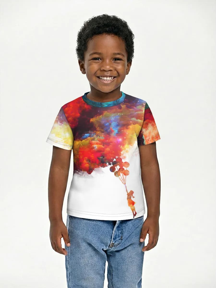 Boys' basic cotton T-shirt