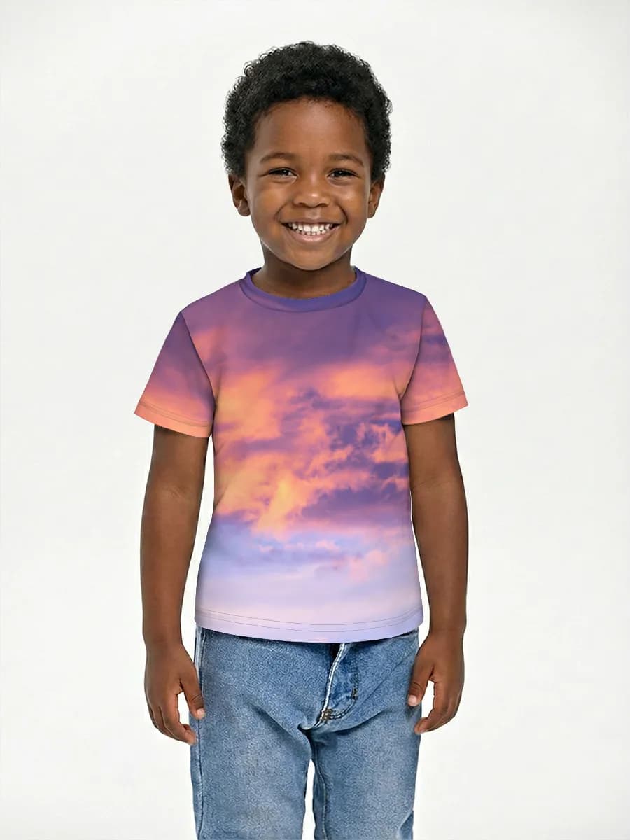 Boys' basic cotton T-shirt