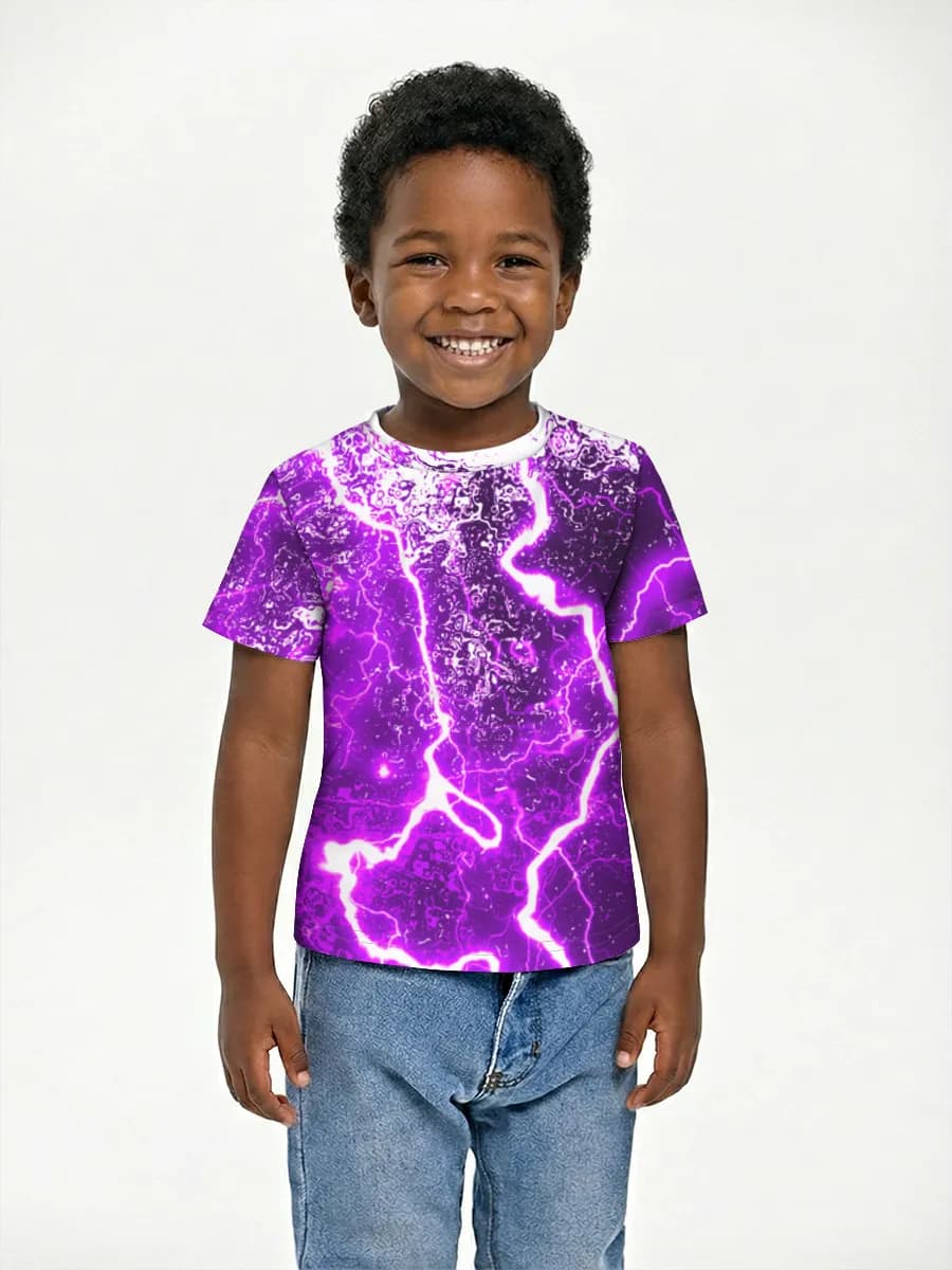 Boys' basic cotton T-shirt