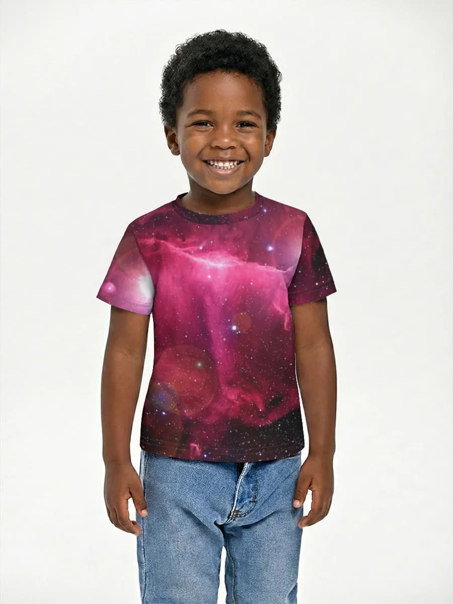 Boys' basic cotton T-shirt