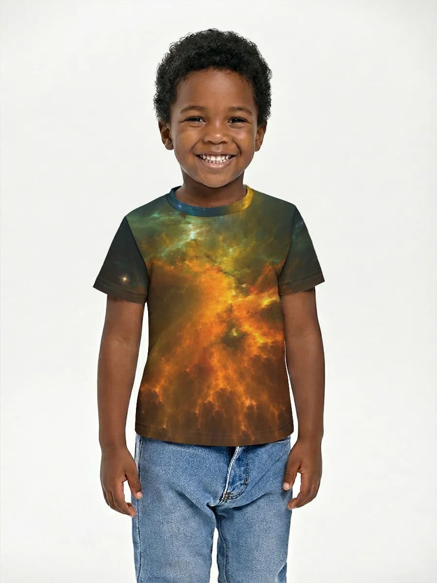 Boys' basic cotton T-shirt