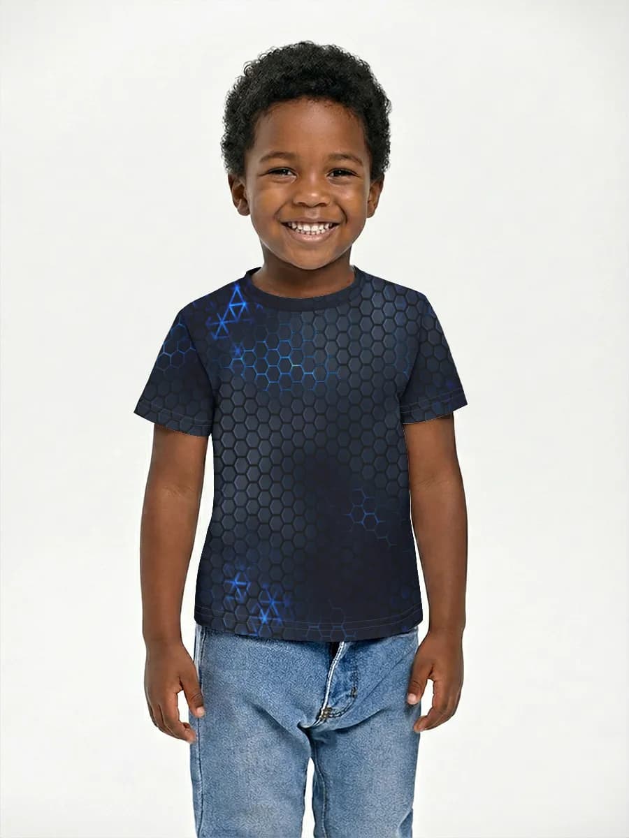 Boys' basic cotton T-shirt