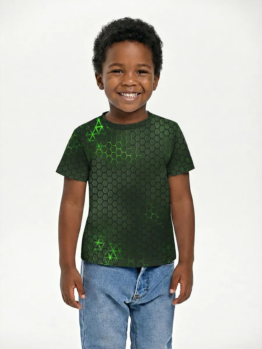 Boys' basic cotton T-shirt