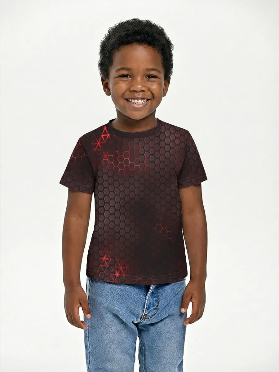 Boys' basic cotton T-shirt