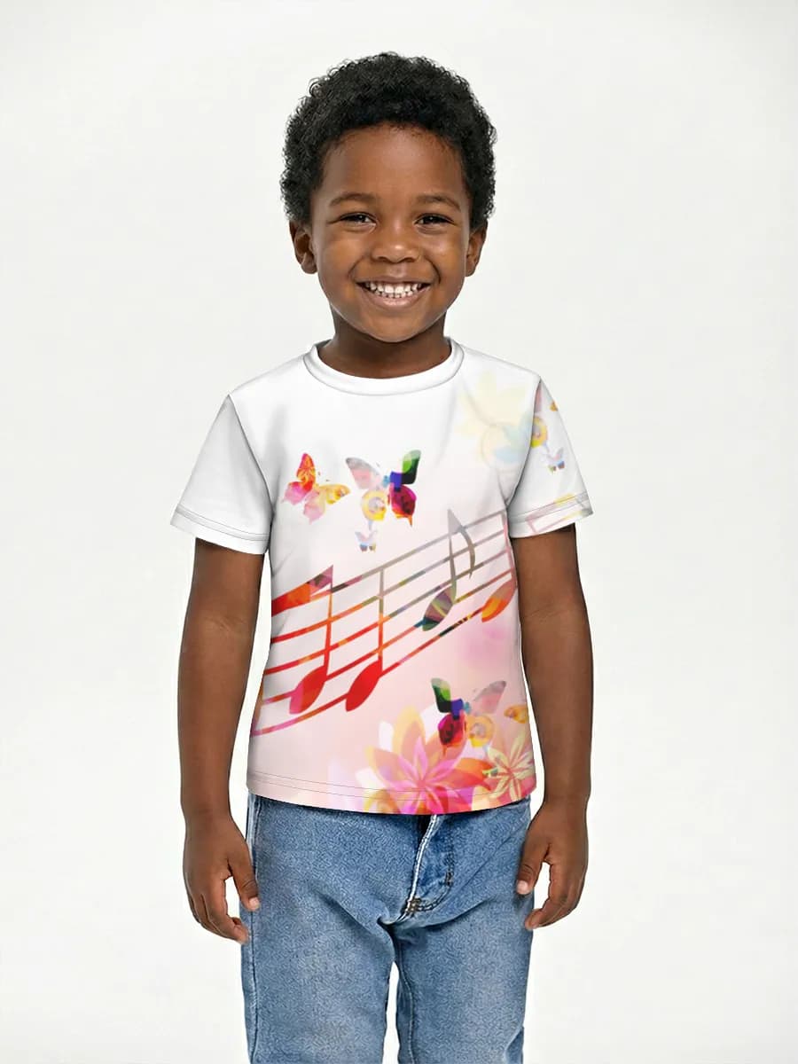 Boys' basic cotton T-shirt