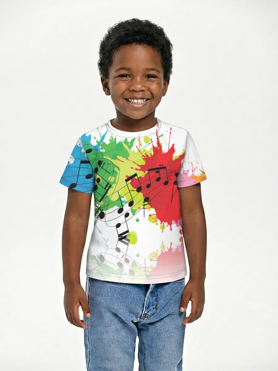 Basic Baumwoll-T-Shirt Jungen