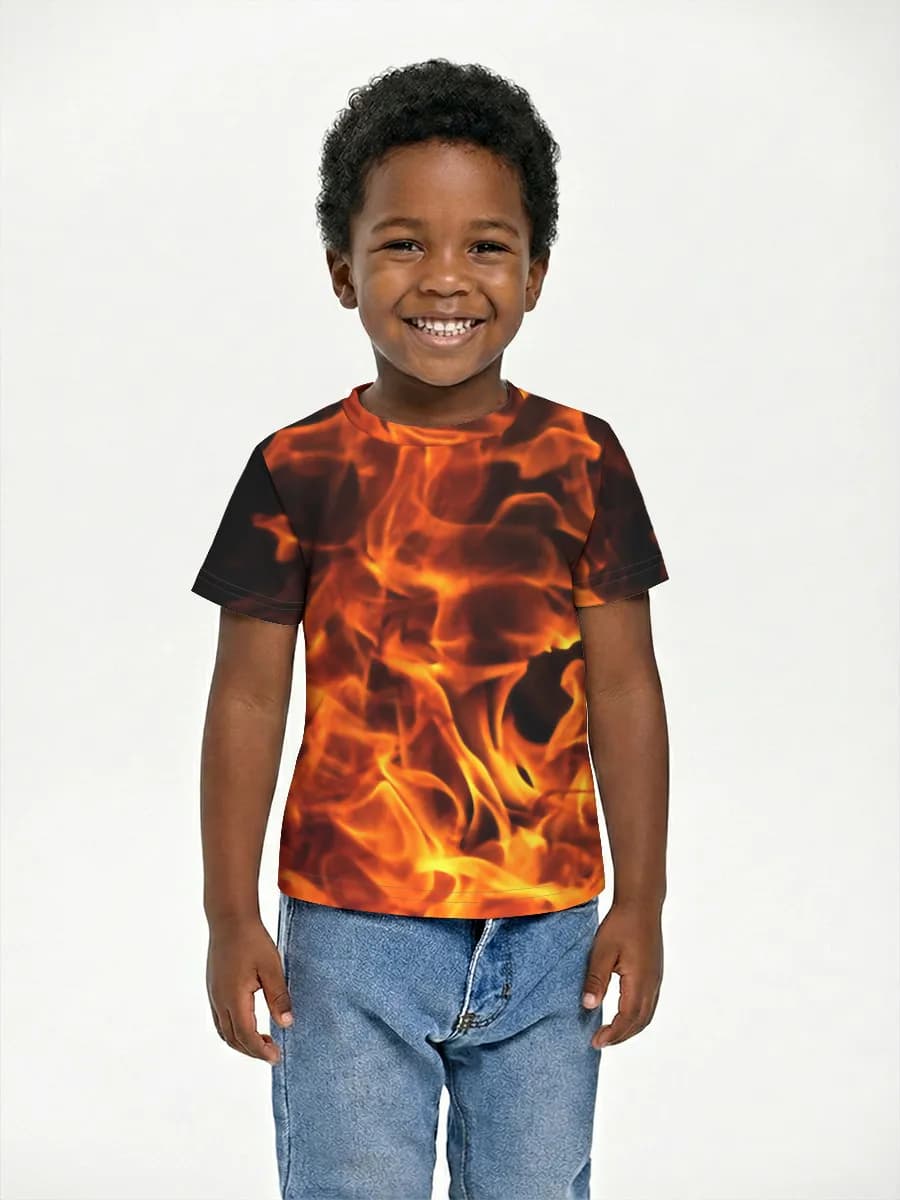 Camiseta Básica de Algodón Niño