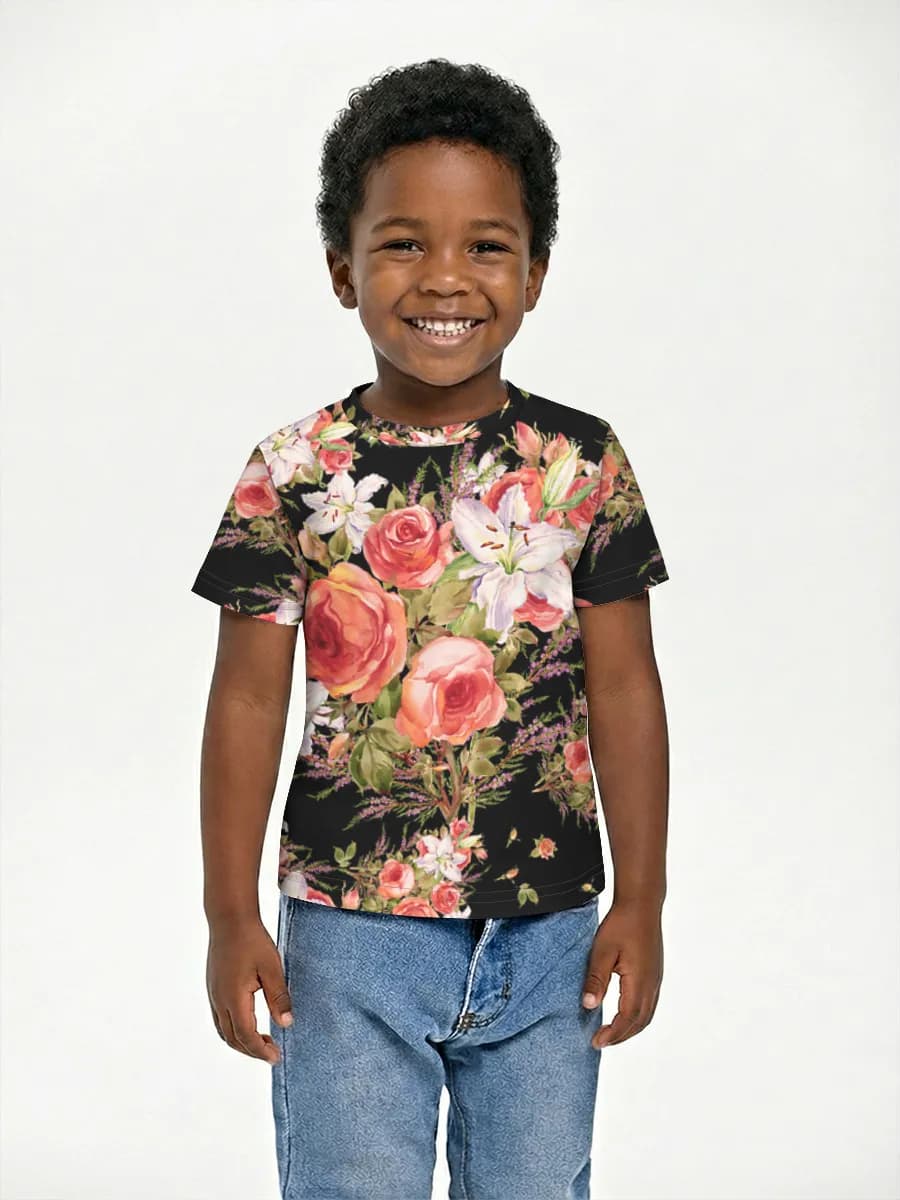 Camiseta Básica de Algodón Niño