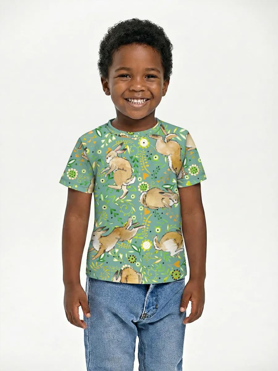 Camiseta Básica de Algodón Niño