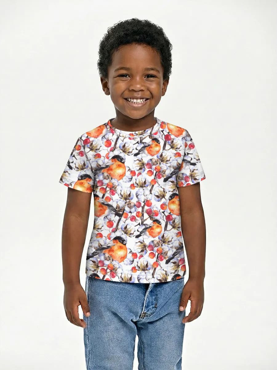 Boys' basic cotton T-shirt