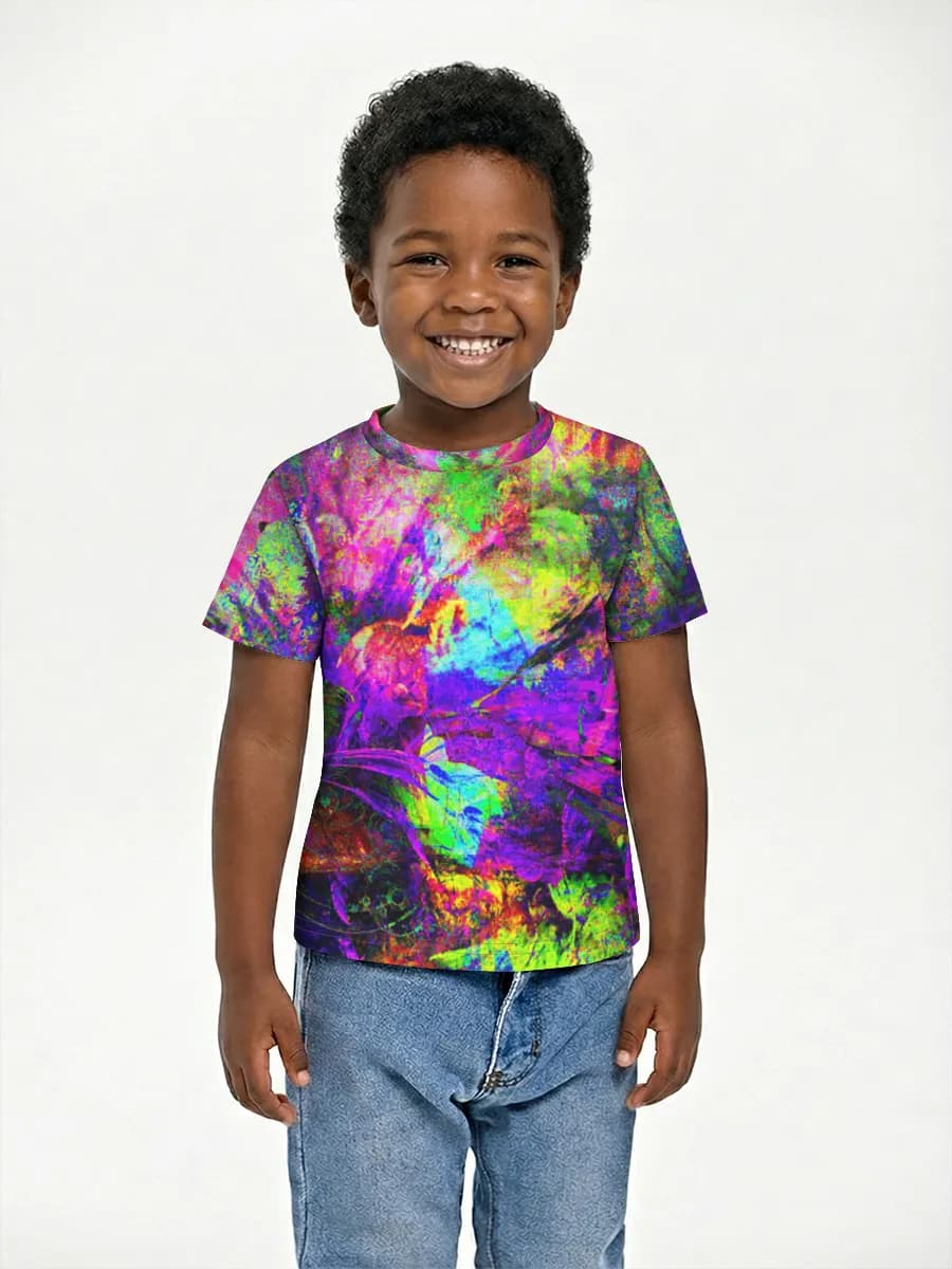 Boys' basic cotton T-shirt
