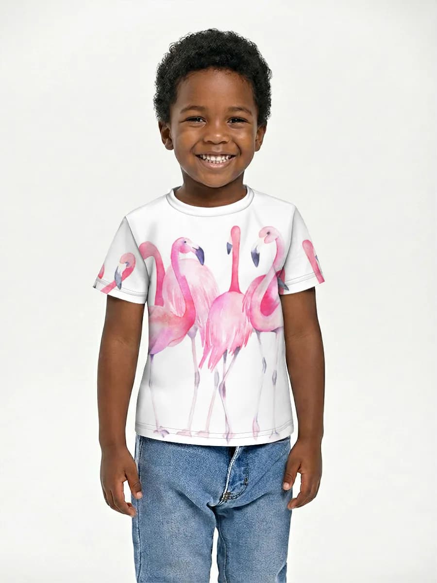 Boys' basic cotton T-shirt