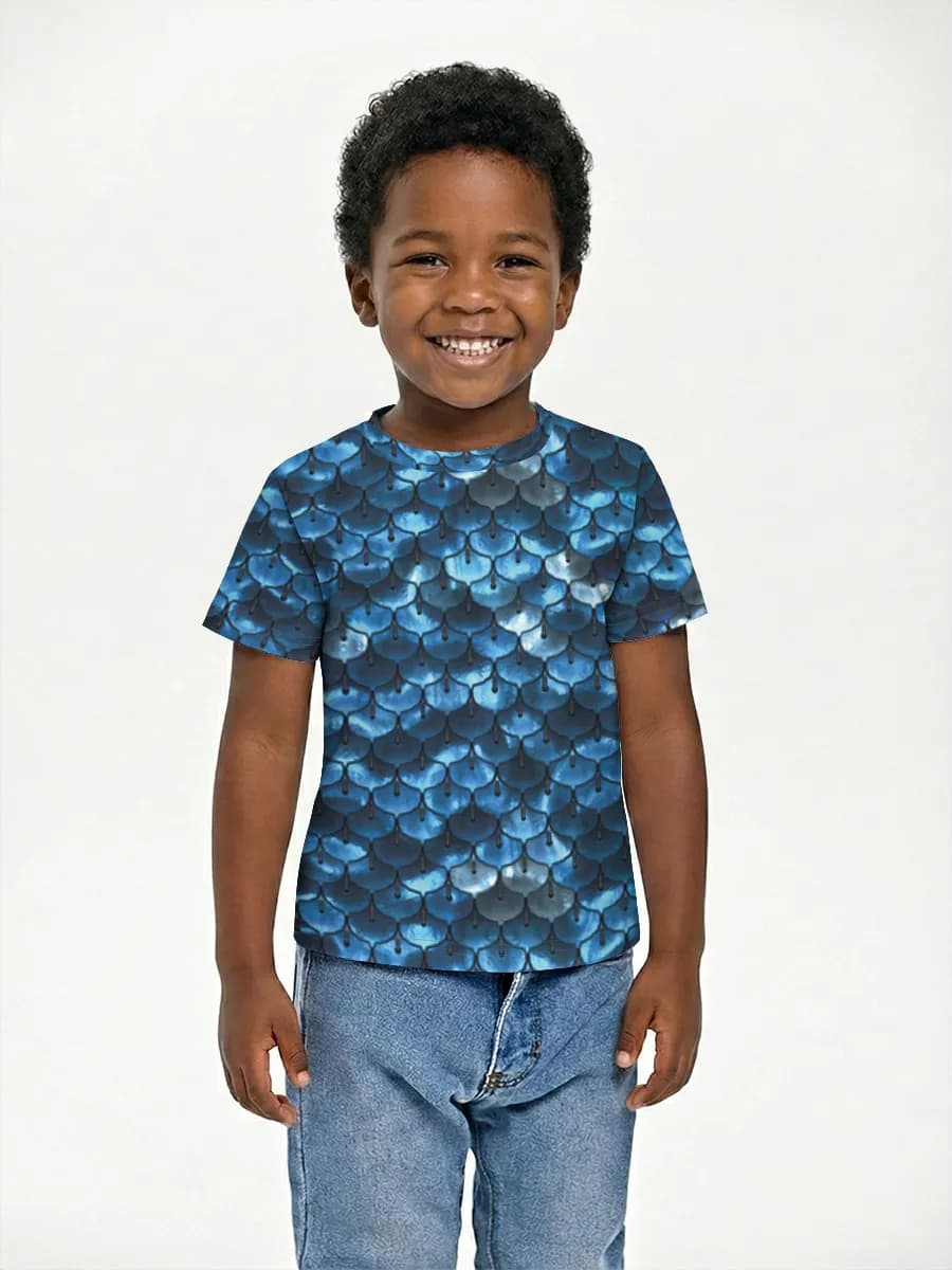 Basic Baumwoll-T-Shirt Jungen