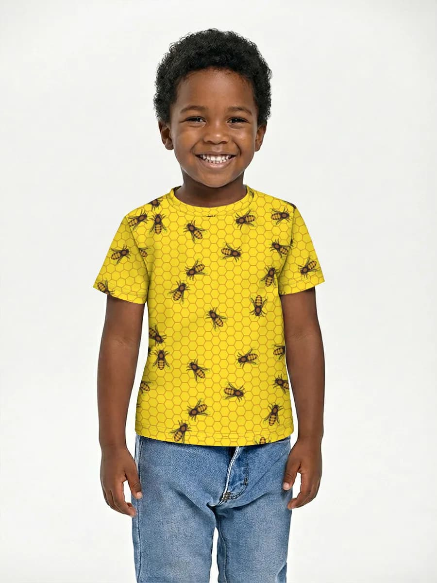 Basic Baumwoll-T-Shirt Jungen