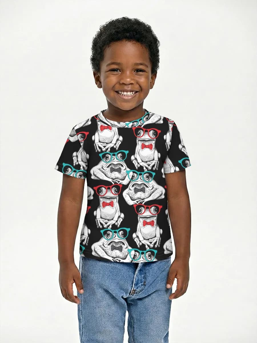 Boys' basic cotton T-shirt