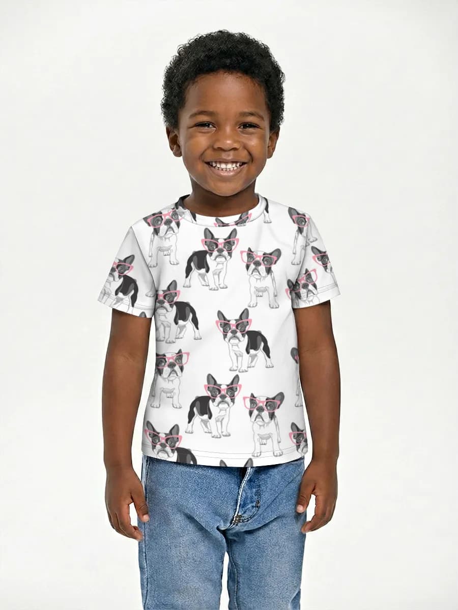 Boys' basic cotton T-shirt