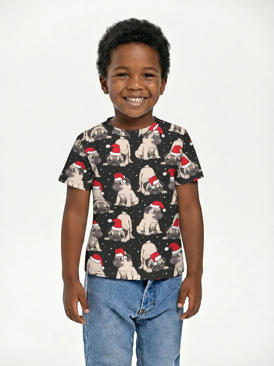 Basic Baumwoll-T-Shirt Jungen