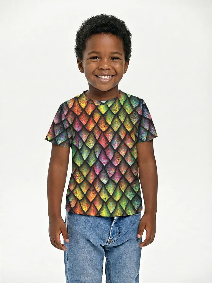 Boys' basic cotton T-shirt