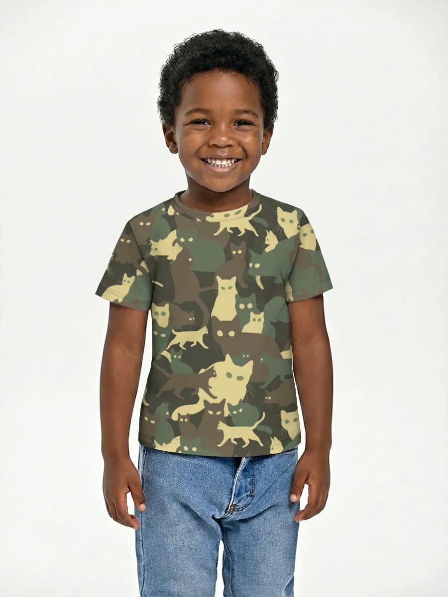 Boys' basic cotton T-shirt