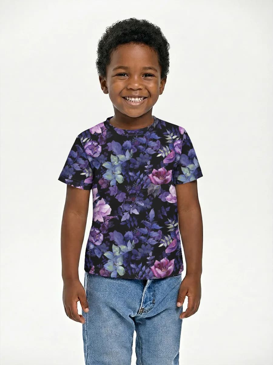 Basic Baumwoll-T-Shirt Jungen