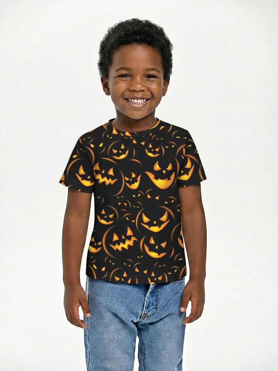 Basic Baumwoll-T-Shirt Jungen