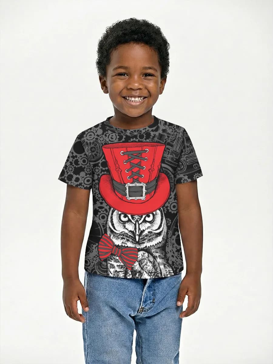 Boys' basic cotton T-shirt