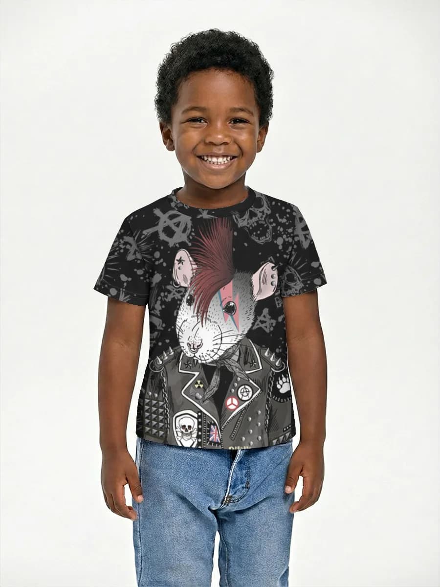 Boys' basic cotton T-shirt