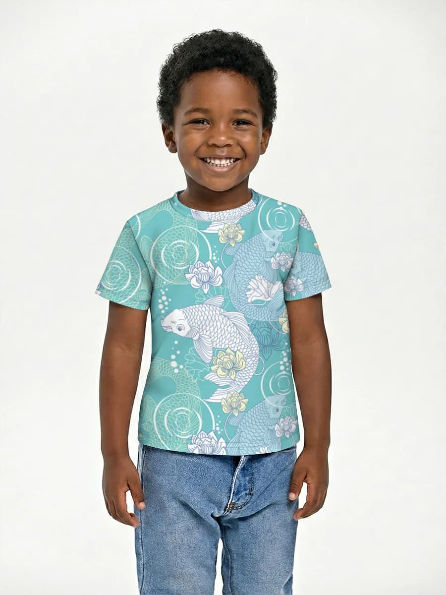 Boys' basic cotton T-shirt