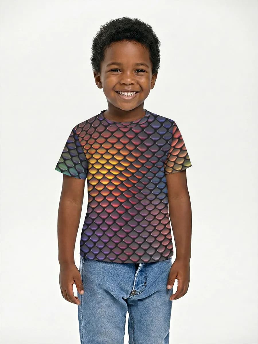 Boys' basic cotton T-shirt