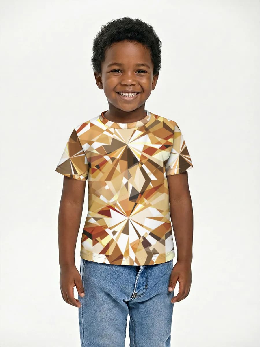 Boys' basic cotton T-shirt