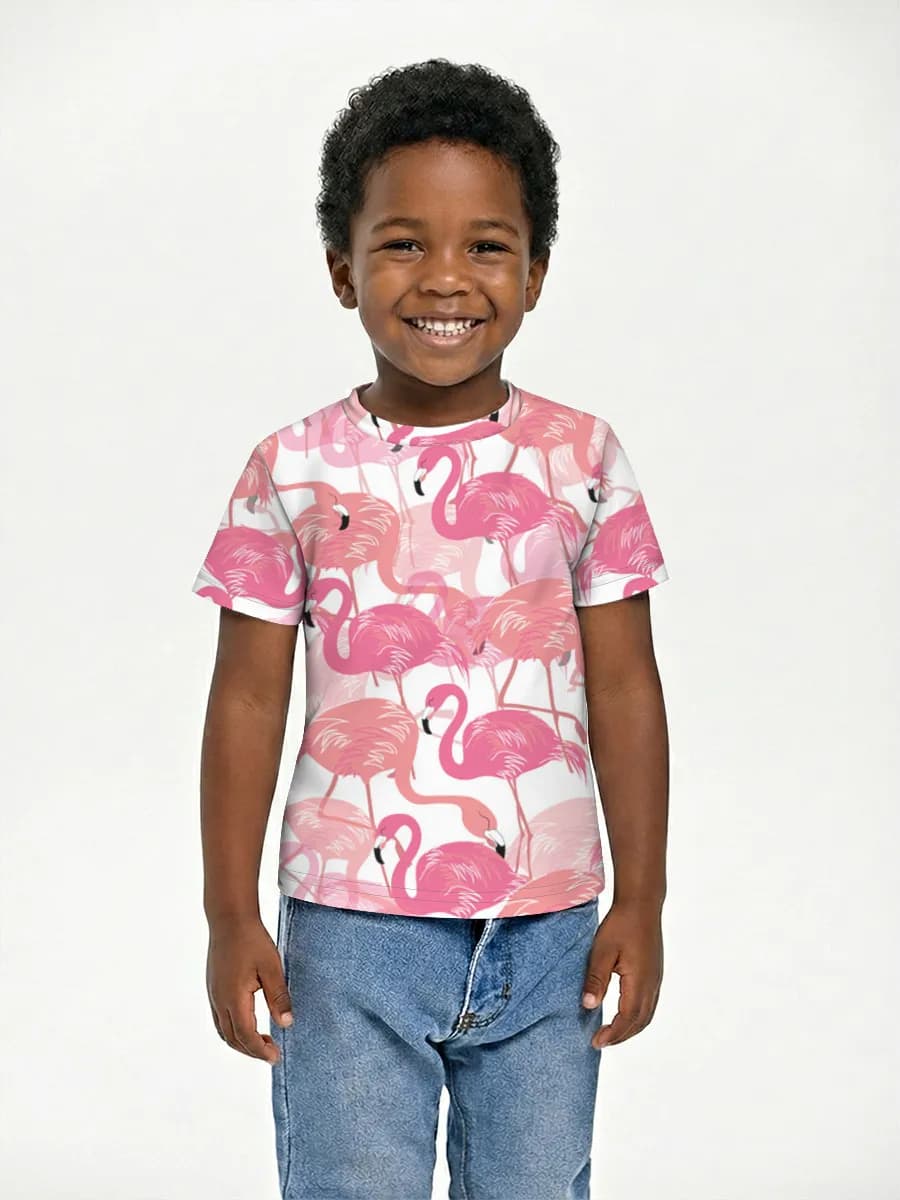 Boys' basic cotton T-shirt