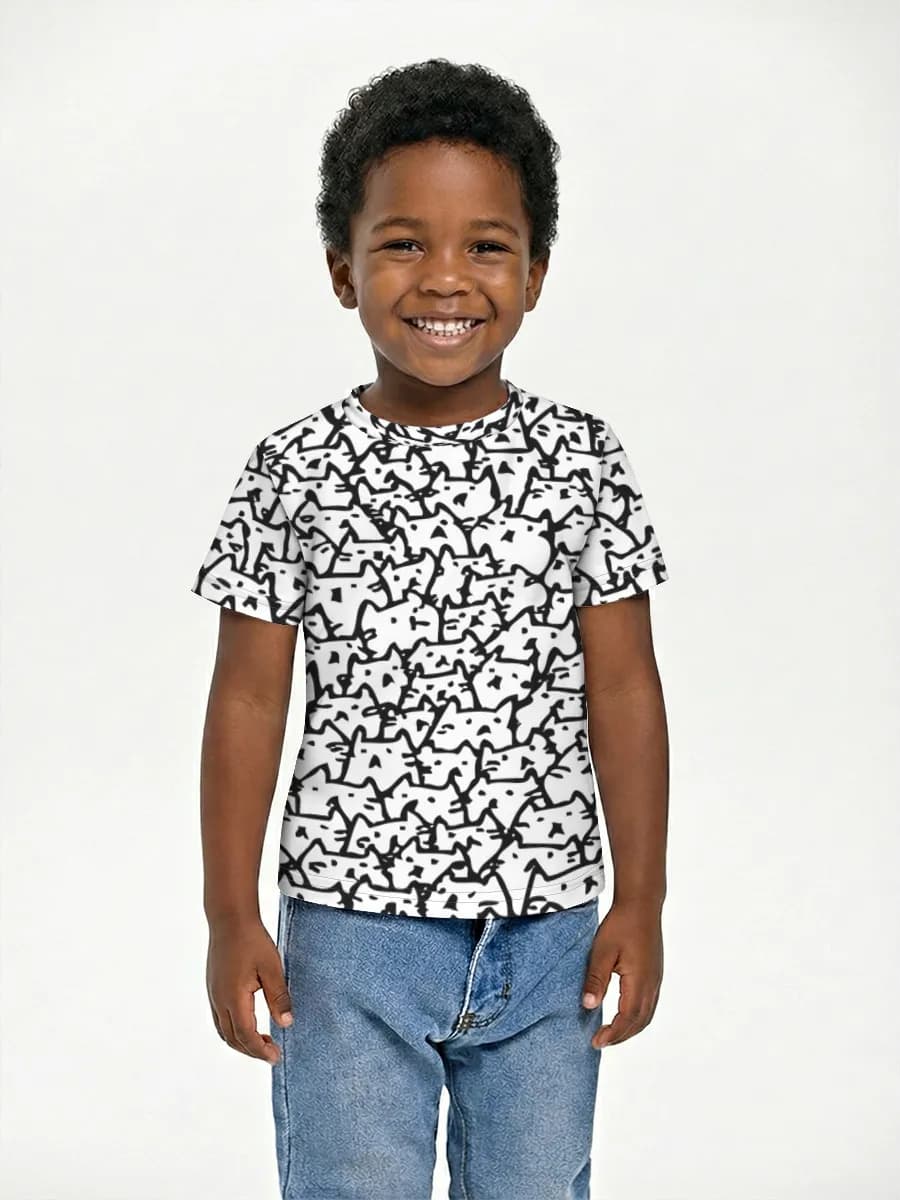 Camiseta Básica de Algodón Niño