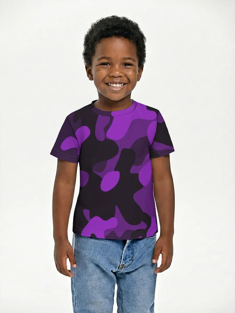 Basic Baumwoll-T-Shirt Jungen