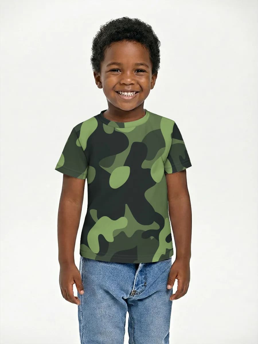 Basic Baumwoll-T-Shirt Jungen