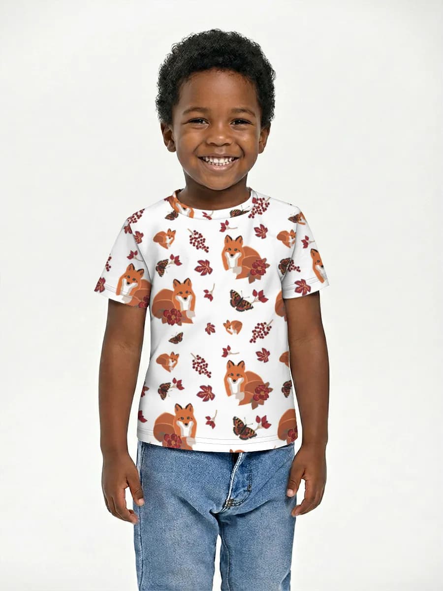 Camiseta Básica de Algodón Niño