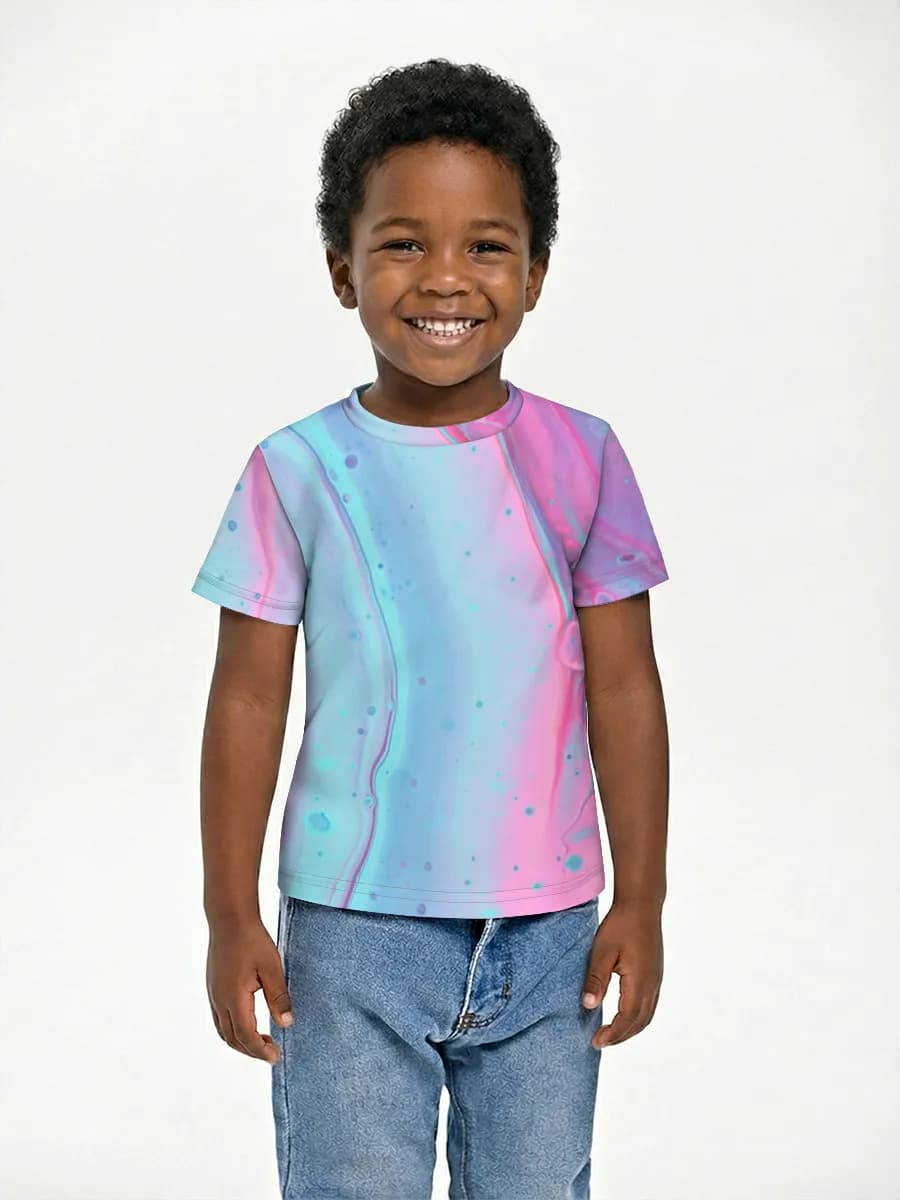 Boys' basic cotton T-shirt