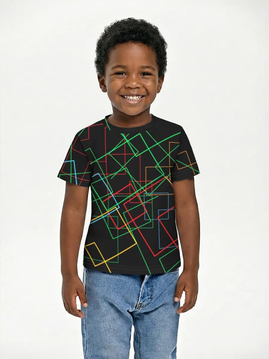 Boys' basic cotton T-shirt