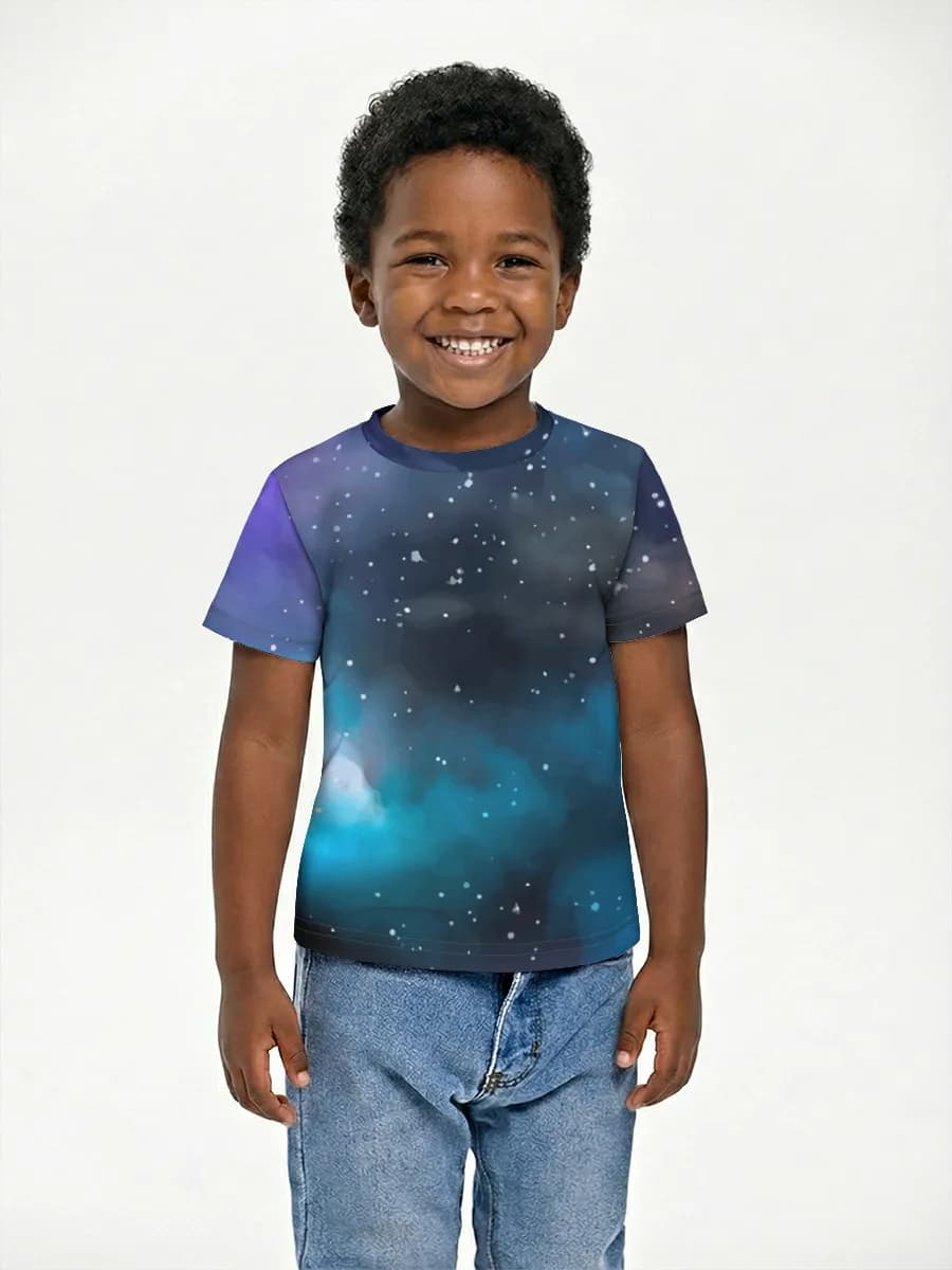 Boys' basic cotton T-shirt